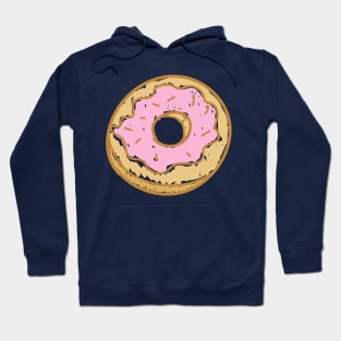 Cute Pink Donut Drawing Kids Hoodie